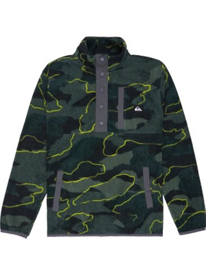 Quiksilver Desenli Yeşil Erkek Çocuk Polar Üst EQBPF03018-NO Destınatıon Hz Youth