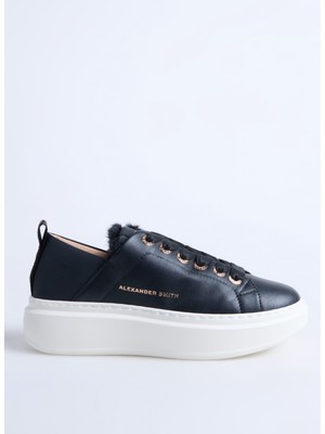 Alexander Smith Siyah Kadın Sneaker Wembley Folded Woman
