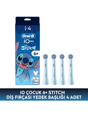 Oral-B Io Çocuk 6+ Stitch Diş Fırçası Yedek Başlığı 4 Adet