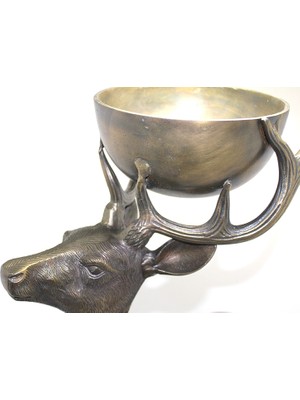 Metal Geyikli Kase 77 cm