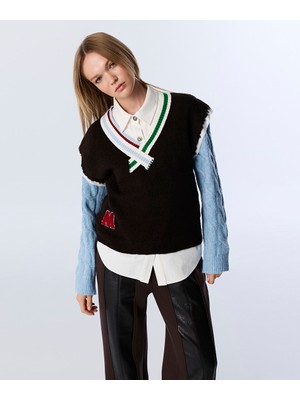 Twist COLORBLOCK RAW EDGE SÜVETER TW6250050148074