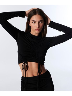 Twist ÖNDEN BAĞLAMALI BÜZGÜLÜ BLUZ TW6250006098001