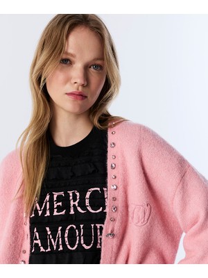 Twist Karma Aksesuarlı Triko Hırka TW6250050276033