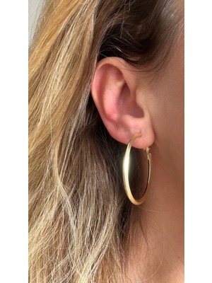 Saaden Jewelry Saaden Gold Halka Küpe