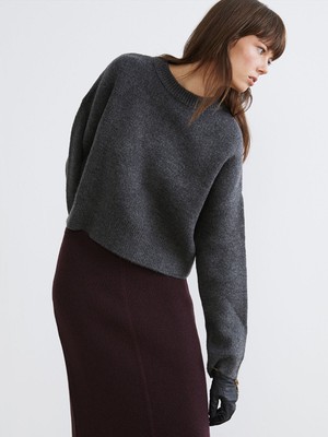 Lc Waikiki Yeni Sezon Bisiklet Yaka Oversize Kadın Triko Kazak