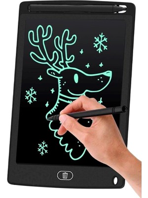 Gampus 8.5 Inç Siyah LCD Digital Çocuk Yazı Çizim Tableti 1 Parça Kolay Kullanım ve Taşınabilirlik