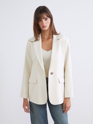 Lc Waikiki Yeni Sezon Krep Kadın Blazer Ceket