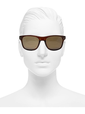 Gampus Vintage Fashion Hafif Unisex Güneş Gözlüğü Güneş Gözlüğü Koyu Kahve Kalın Çerçeve Mo.11