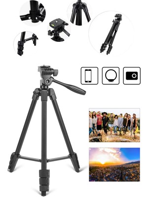 Gampus Profesyonel Video Fotoğraf Eba Tv Youtuber Yayıncı Tripodu 3120