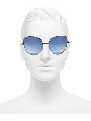 Gampus Vintage Fashion Hafif Unisex Güneş Gözlüğü Güneş Gözlüğü Mavi Beyaz Şık DMA20
