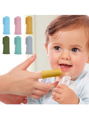 Gampus Parmak Diş Kaşıyıcı Diş Fırçası Silikon Diş Kaşıyıcı Renk Seçenekli