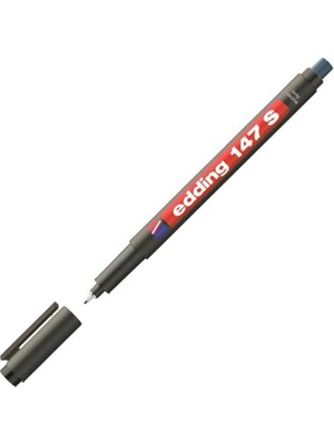 147 S Silgili Permanent Kalem - Asetat Kalemi - Kırmızı - 1 Kalem - 0,3 mm Yuvarlak Uç