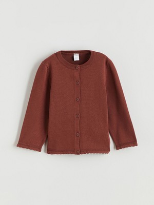 Lc Waikiki Yeni Sezon Bisiklet Yaka Kız Çocuk Triko Hırka