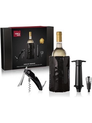 Vin Premium Şarap Seti 4 Parça Hediye Kutulu