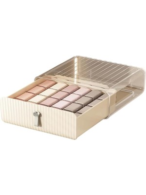 16 Bölmeli Dolap Içi Çorap ve Iç Çamaşır Düzenleyici Kutu – Şeffaf Kapaklı, Çekmeceli Organizer, Çok Gözlü Saklama Kutusu