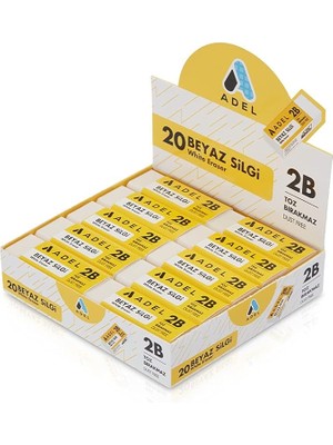 Soft Beyaz Dust-Free Silgi - Büyük Boy - 20 Adet