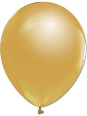 Marifetlerim - Metalik Altın Balon Balon 12 Inch 5 Adet