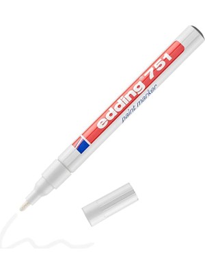 751 Boya Kalemi - Beyaz - 1 Kalem - 1-2 mm Yuvarlak Uç
