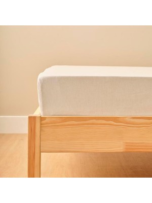 Maıson Basic Ranforce DÜZ%100 Pamuk Ranforce Çarşaf, Beyaz, King Size (260X280 Cm)