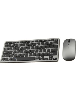 Mobile Premium Slim Süper Sessiz Klavye ve Mouse Seti, Telefon, Tablet, Pc, Tv Uyumlu Klavye Seti