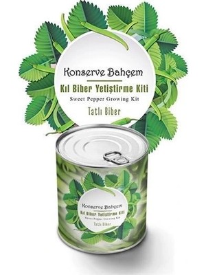 Venüs Shopping Konserve Bahçem Evde Konservede Tatlı Sivri Biber Yetiştirme Kiti