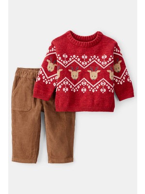 Carter's Erkek Bebek Kırmızı 2li Set