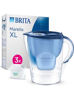 Marella Xl 3x Maxtra Pro All-In-1 Filtreli Su Arıtma Sürahisi Mavi 3.5 Lt Etkili Filtrasyon