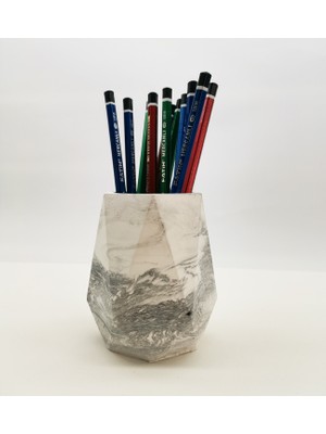 Hediye Burada Kalemlik Mermer Görünümlü Beton