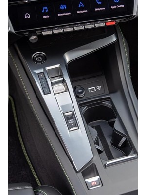 Design Peugeot 408 ile Uyumlu Orta Konsol Folyo Kaplama Set Parlak Ppf Şeffaf