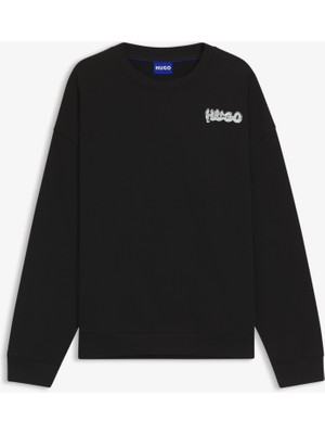 Hugo Nyrocrew Erkek Siyah SWEATSHIRT.001