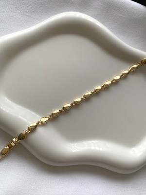 Alpjewel 316L Oval Halka Xupıng Bileklik Kararmaz Çelik