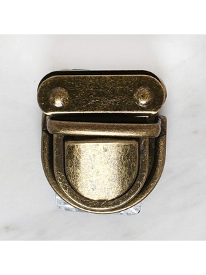 Venüs Shopping Loren Metal Çanta Kilidi Büyük Antik Sarı