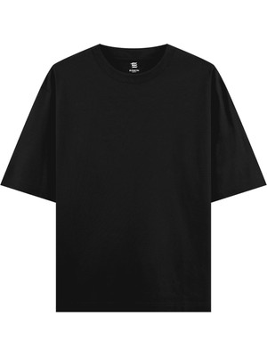Hrnzafer Tekstil Unisex % 100 Pamuk Oversize Basic T-Shirt