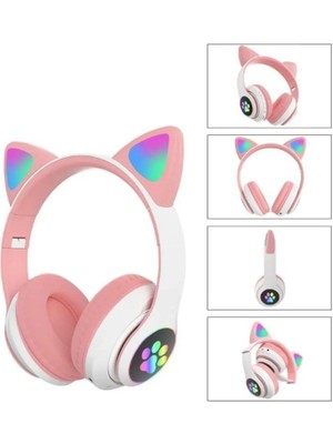 Hediye Bahçesi Kedi Figürlü Bluetooth Kulaklık