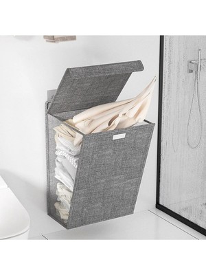 Hediye Bahçesi Katlanabilir Asılabilir Kirli Çamaşır Sepeti