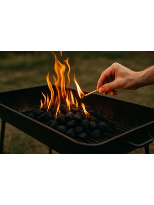 Hediye Bahçesi Yeni Nesil Çabuk Tutuşan Mangal Kömürü 2 kg