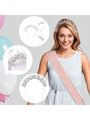 Hediye Bahçesi Birthday Queen Yazılı Kraliçe Taç