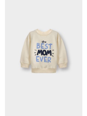 DeFacto Bisiklet Yaka Baskılı İçi Yumuşak Tüylü 2'li Sweatshirt Erkek Bebek G4283A525WN