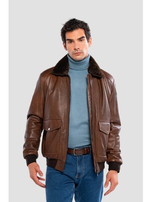 Tamer Tanca Erkek Hakiki Deri Fındık Deri Mont 415 KLJ-2071 Erk Dr Mont SK24/25 Fındık Dr