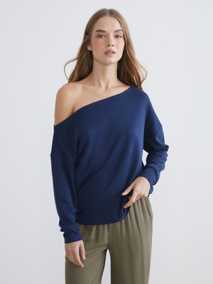 Lc Waikiki Yeni Sezon Kayık Yaka Kadın Sweatshirt