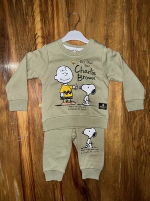 Zengezur Mall Xmpdby 6-24 Aylık Charlie Baskılı Takım Yeşil (Beden: 0-6)