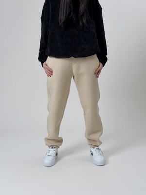 Cocopelli Şardonlu Bej Kadın Jogger Eşofman COC2536