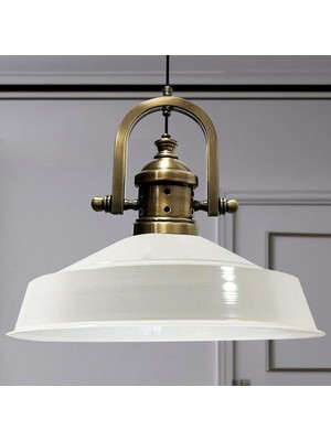 Bamyum Asaletli Beyaz Iç Beyaz Tekli Avize Gemici Eskitme Başlık Retro Sarkıt Restoran Salon Aydınlatma