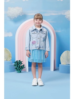 Minycenter Kız Çocuk Denim Ceket