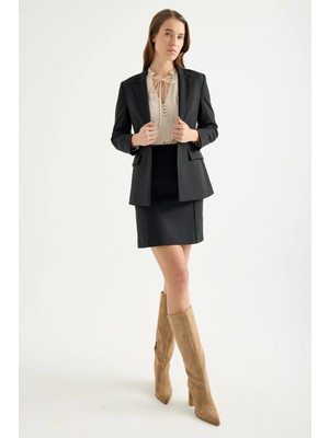 Masha Kate Üst Dikişli Kısa Etek