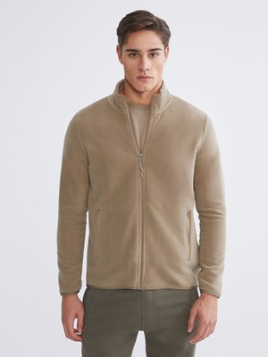 Lc Waikiki Yeni Sezon Dik Yaka Uzun Kollu Polar Erkek Fermuarlı Sweatshirt