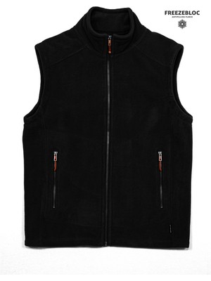Cottonland Erkek Gilet Rahat Kesim Kalın Polar Fleece Spor Yelek