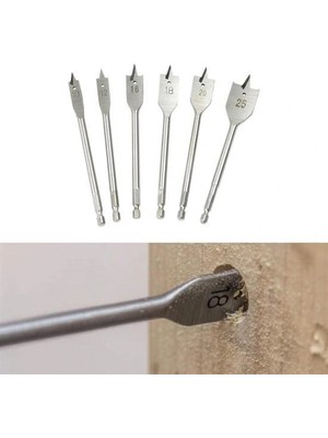 Venüs Shopping 6 Parça Tahta Ahşap Oyma Yaprak Matkap Ucu Seti