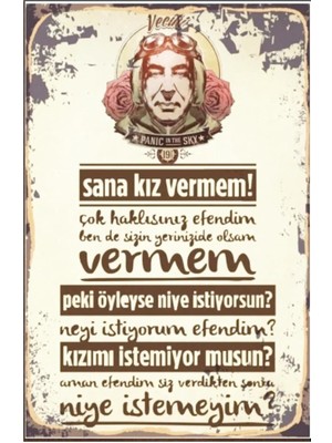 Mena Rise Şener Şen Replik Retro DRTR0100 Ahşap Mdf Tablo