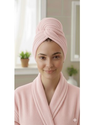 Düğme Lastikli Havlu Bone , Saç Bone ,pamuklu Saç Bone , Bukle Baş Havlusu ,saç Kurutma Bonesi